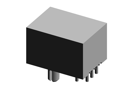RJ12 Connector,Single layer without shielding (all plastic),No light,Side operation pin type,Installation surface height11.50mm,L=18.10mm