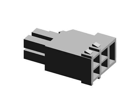 3.5mm Wire to Board ConnectorHSG,双排,Nylon-94V-0,Right K with lock black,2x02P