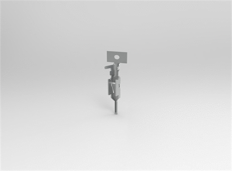 2.50mm wire to board connector (JST XA) male terminal, phosphor copper first punched and then tin plated