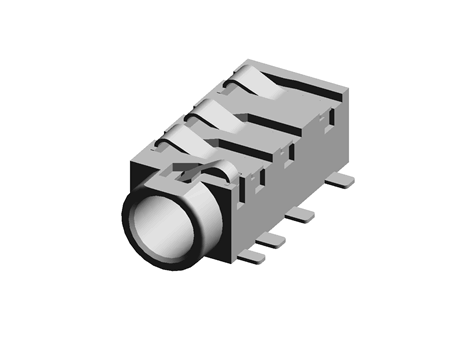 3.5音频连接器 7脚4级贴片W14XD6XH4.4 镀金