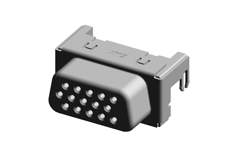 DB15 D-SVB connector sink plate 90 degree VGA high-definition video socket
