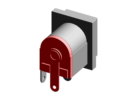 DC connector W14.2xD9.0xH11.0,Inner core2.5,2.5A 24V