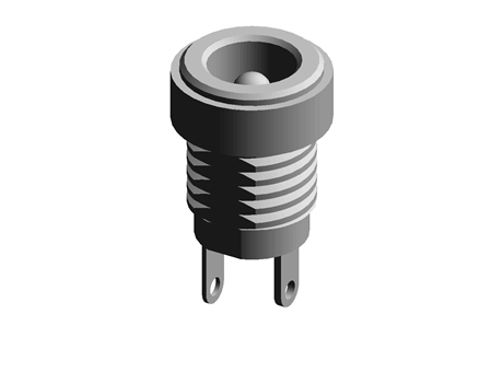 DC connector W12.1xD6.5xH6.5,Inner core2.5,2.5A 24V,waterproof With copper nut