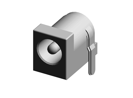 DC connector W14.2xD9.0xH11,Inner core2.5,5A 24V