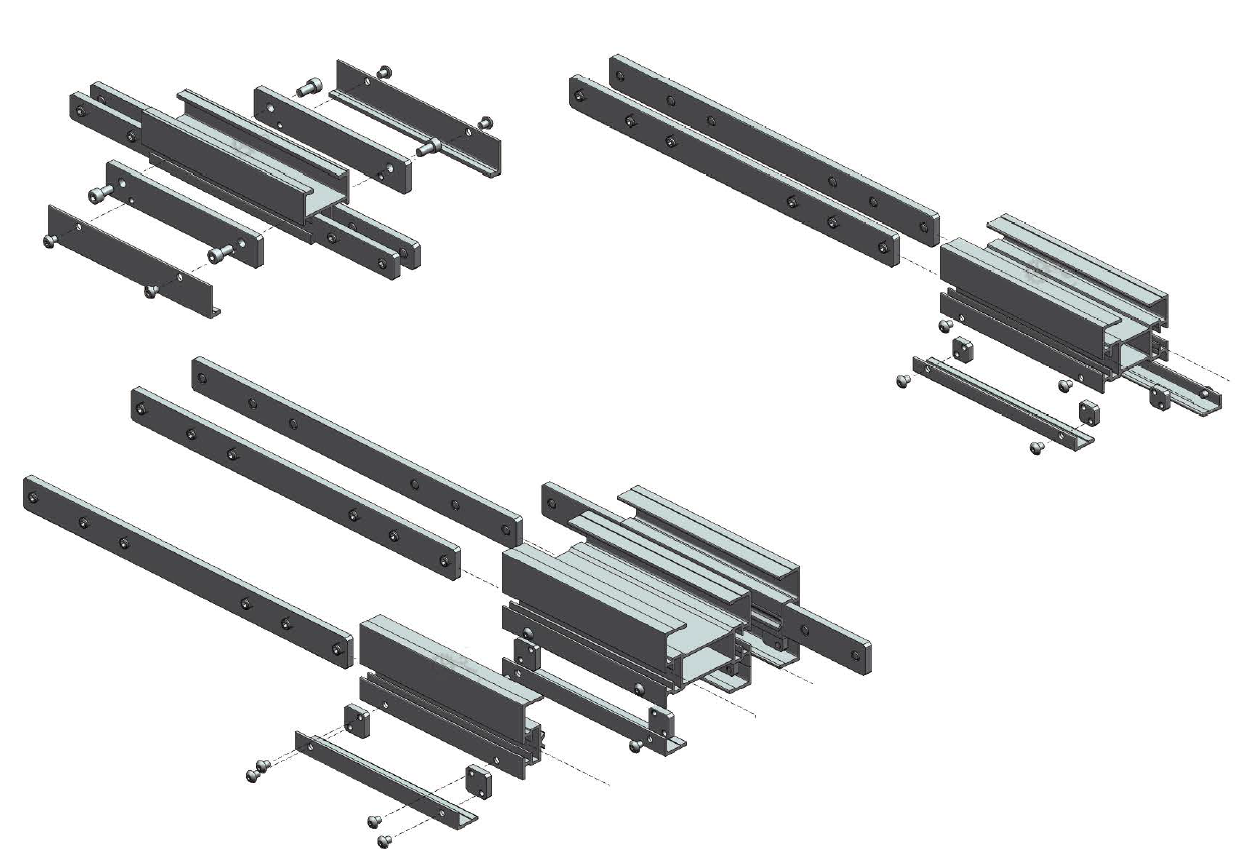Exploded Section. Model YA-VA Intelligent Systems Co., Ltd. - Free CAD models - Beam Section ...