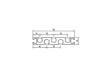 Aluminum Extrusion AF1590-6