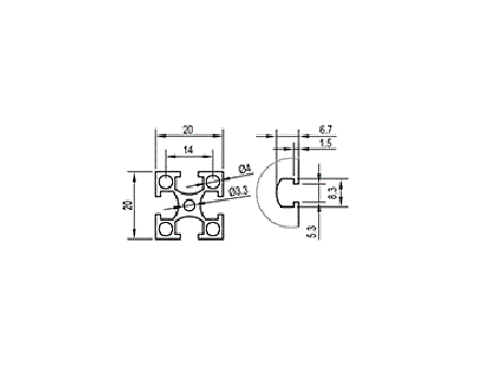 Aluminum Extrusion AF2020-4
