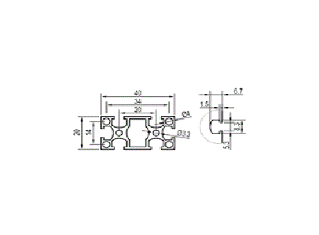 Aluminum Extrusion AF2040-4