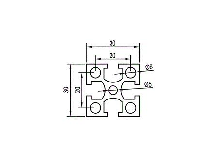 Aluminum Extrusion AF3030-6