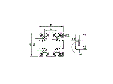 Aluminum Extrusion AF4040-4