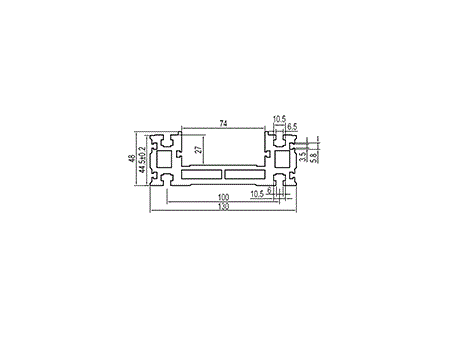 Aluminum Extrusion Horizontal Conveyorv ALM-20